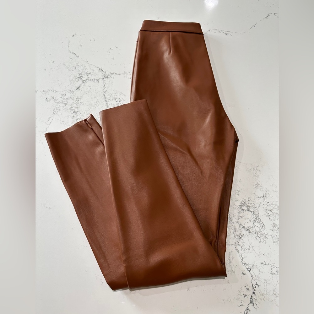 Zara Leather High waist Pants/Leggings size S